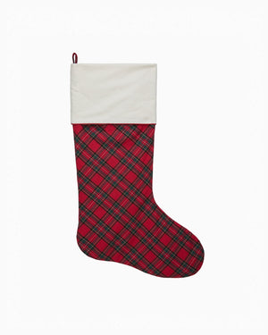 Red Plaid Christmas Stocking
