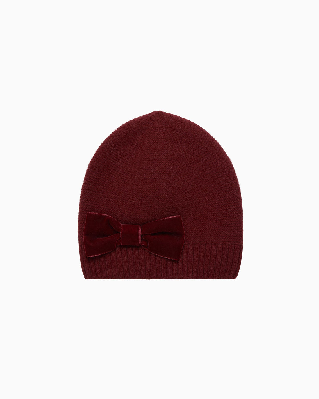 Chelsea Clothing Company Hat Velvet Bow Hat in Burgundy