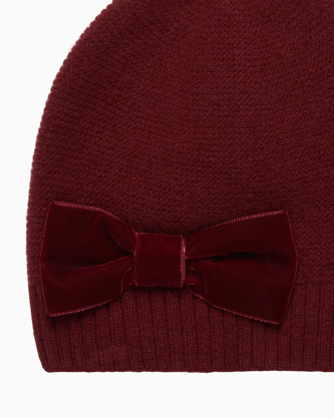 Chelsea Clothing Company Hat Velvet Bow Hat in Burgundy