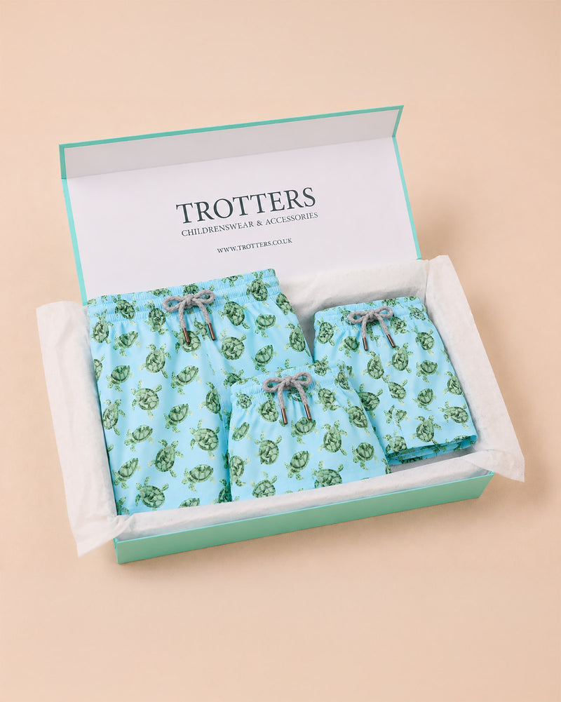 Daddy & Me Turtle Swimshorts Gift Set