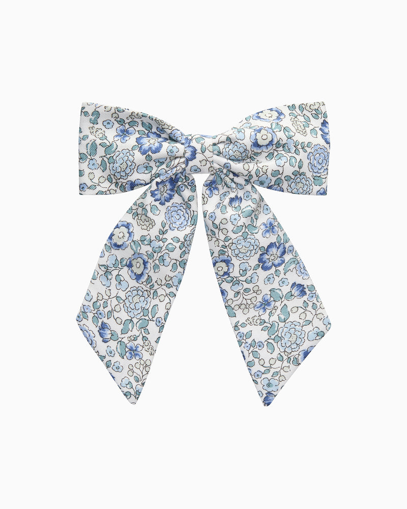 Bow Hair Clip in Blue Arabella