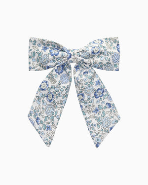 Bow Hair Clip in Blue Arabella