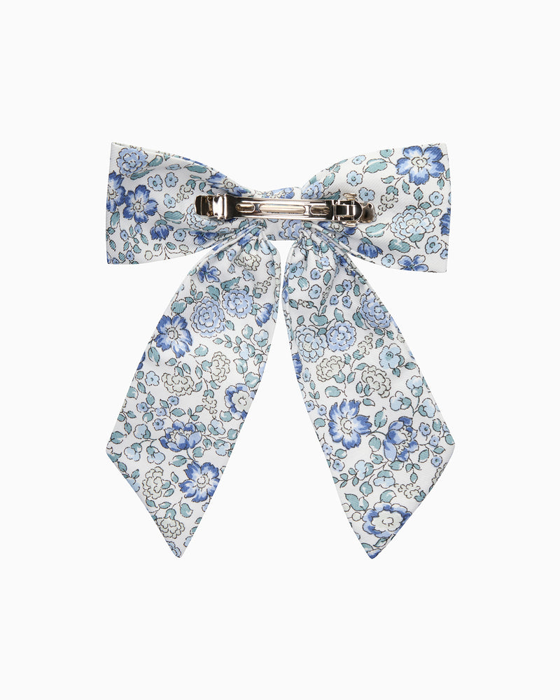 Bow Hair Clip in Blue Arabella