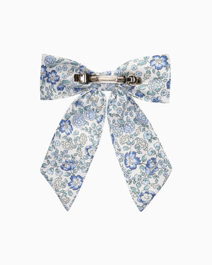 Bow Hair Clip in Blue Arabella