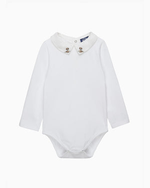 Chelsea Clothing Company Body Baby Monty Long Sleeved Body in Puppy