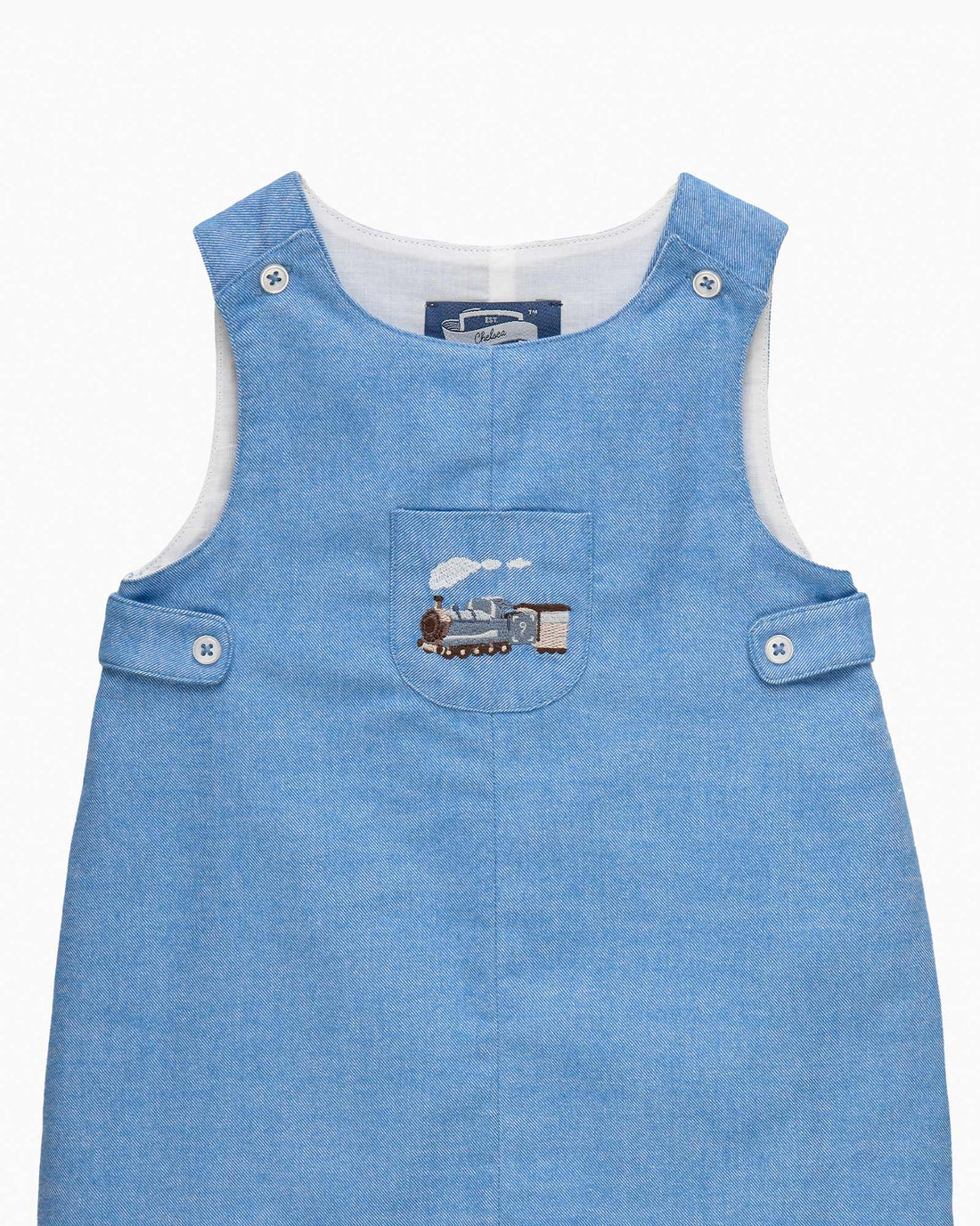 Chelsea Clothing Company Romper Baby Archie Romper in Steam Train