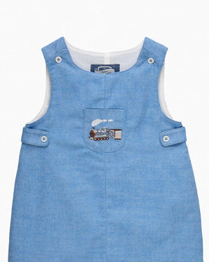 Chelsea Clothing Company Romper Baby Archie Romper in Steam Train