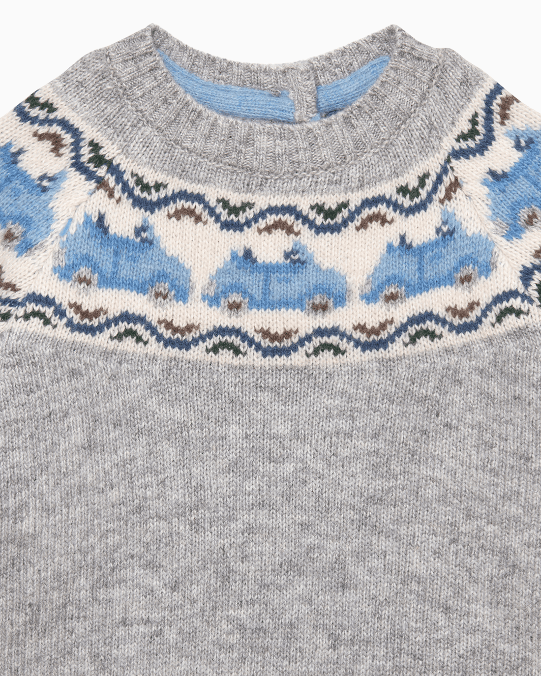 Chelsea Clothing Company Jumper Baby Benji Car Fair Isle Jumper