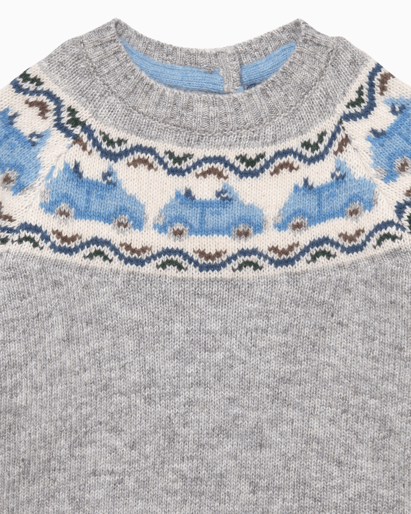 Chelsea Clothing Company Jumper Baby Benji Car Fair Isle Jumper