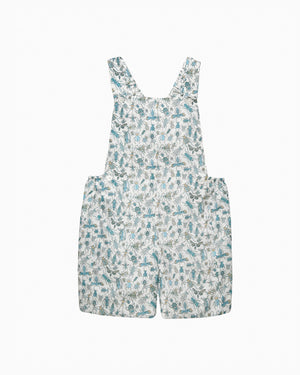 Chelsea Clothing Company Dungarees Baby Alexander Bib Shorts in Blue Bugs