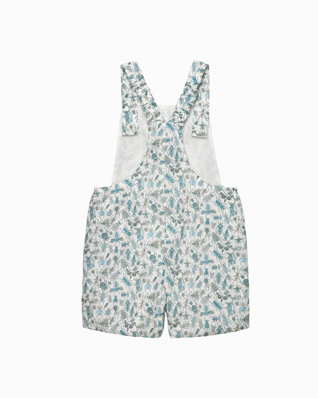 Chelsea Clothing Company Dungarees Baby Alexander Bib Shorts in Blue Bugs
