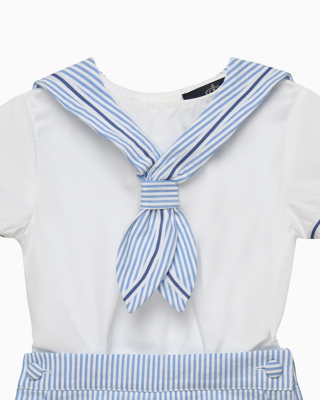 Trotters Heritage Set Edward Sailor Set in Pale Blue Stripe