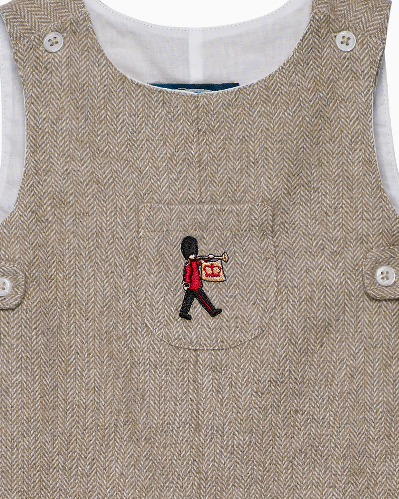 Baby Archie Romper in Guardsman