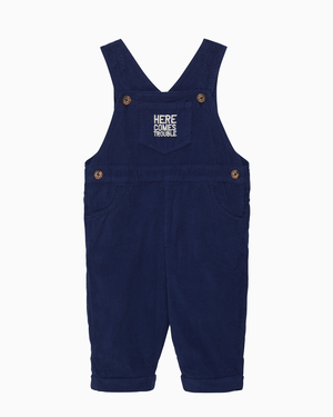 Baby Here Comes Trouble Dungarees