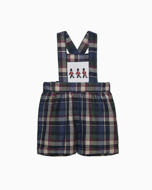Chelsea Clothing Company Bib Shorts Baby Smocked Bib Short in Marching Band