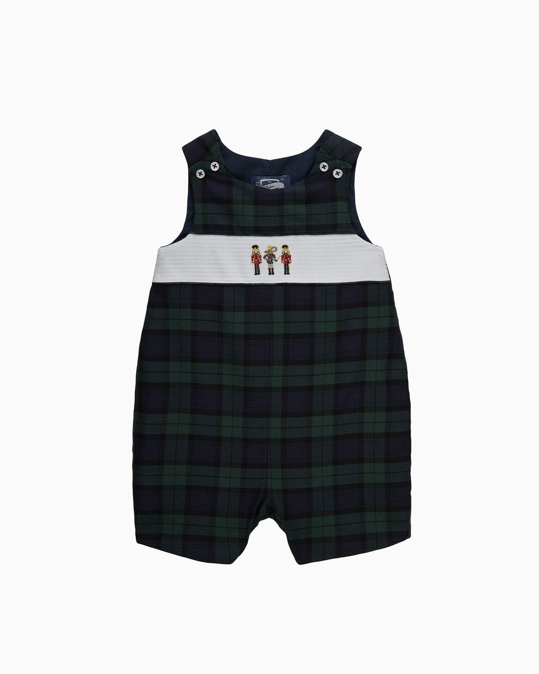 Chelsea Clothing Company Romper Baby Archie Smocked Romper in Nutcracker
