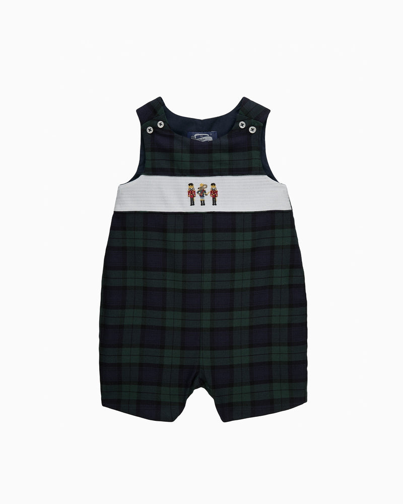 Chelsea Clothing Company Romper Baby Archie Smocked Romper in Nutcracker