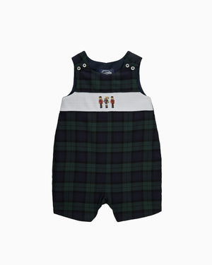 Chelsea Clothing Company Romper Baby Archie Smocked Romper in Nutcracker