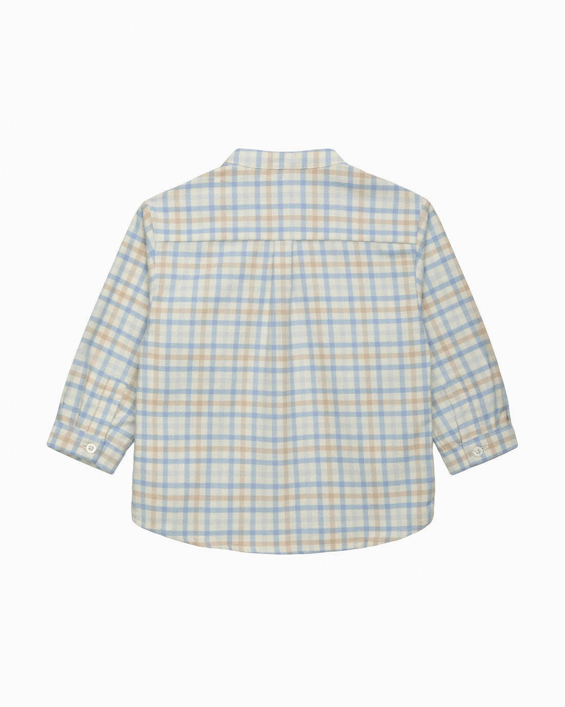 Chelsea Clothing Company Shirt Baby Oscar Shirt in Pale Blue/Oatmeal Check