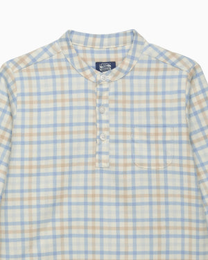 Chelsea Clothing Company Shirt Baby Oscar Shirt in Pale Blue/Oatmeal Check