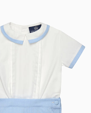 Trotters Heritage Set The Rupert Set in Pale Blue/White