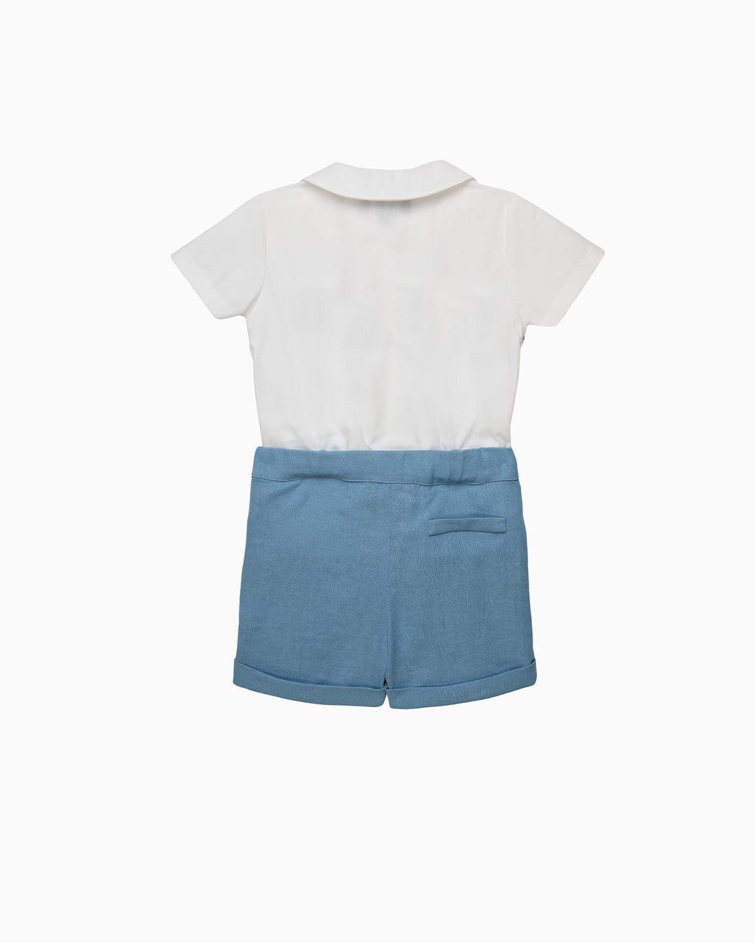 Trotters Heritage Set The Rupert Smocked Set in French Blue Guardsman