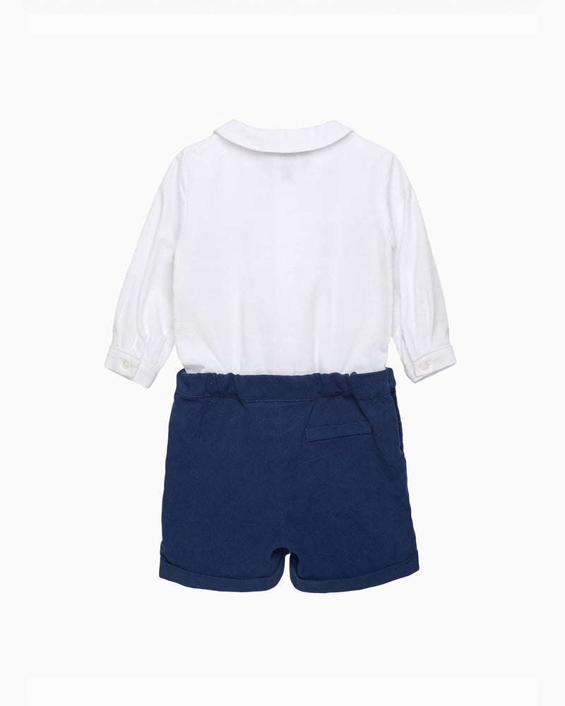 Baby Smocked Rupert Set in Guardsman