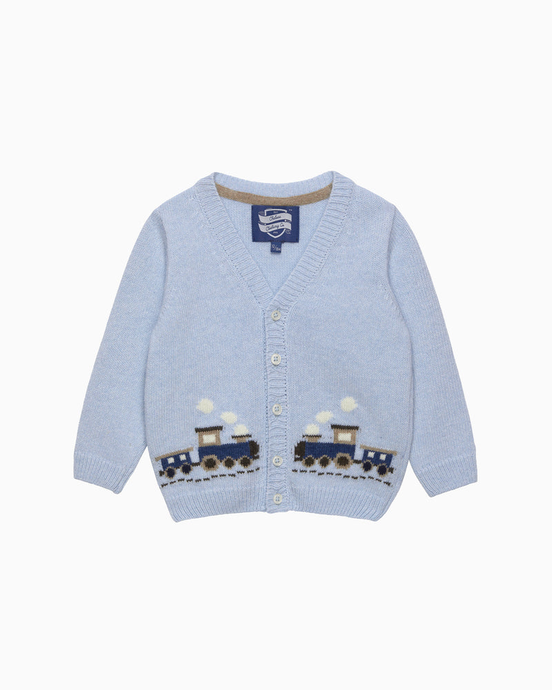 Baby Tarquin Train Cardigan