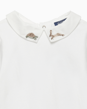 Chelsea Clothing Company Body Baby Monty Long-Sleeved Body in Tortoise & Hare