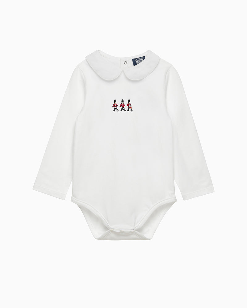 Baby Long Sleeved Bodysuit in Drumming Guardsman