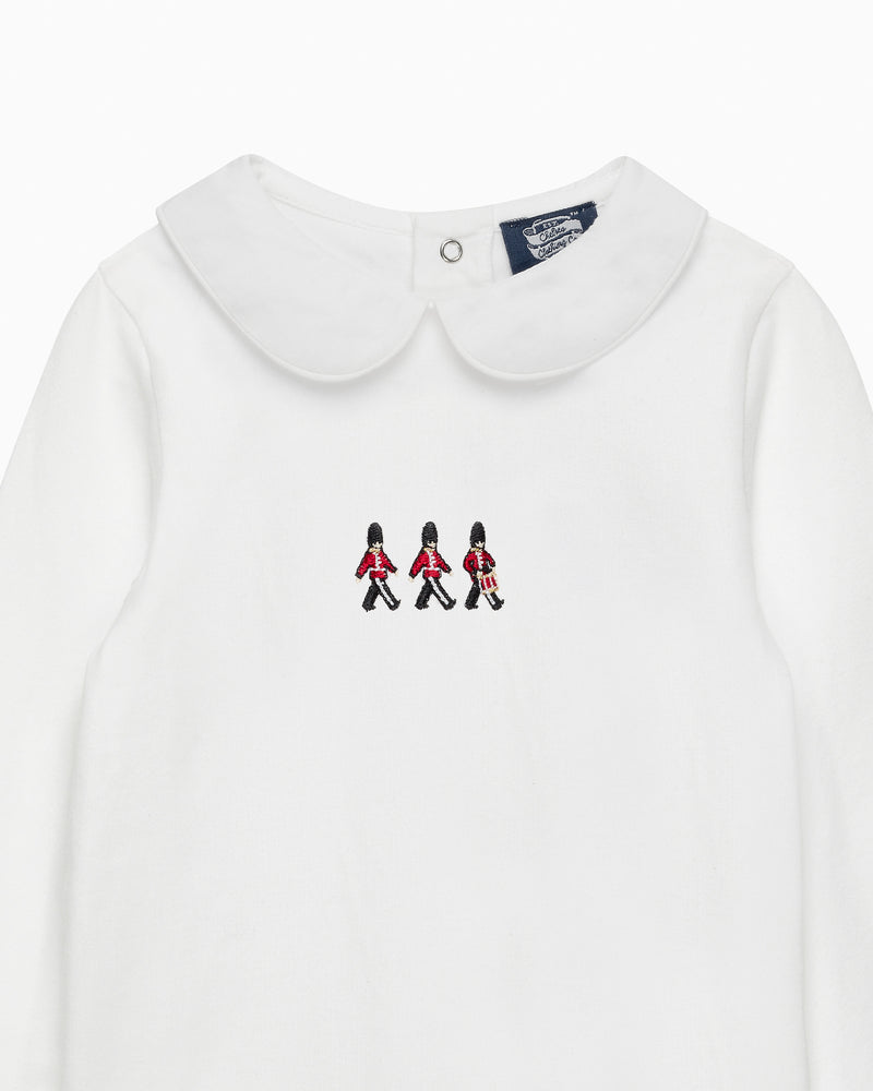 Baby Long Sleeved Bodysuit in Drumming Guardsman
