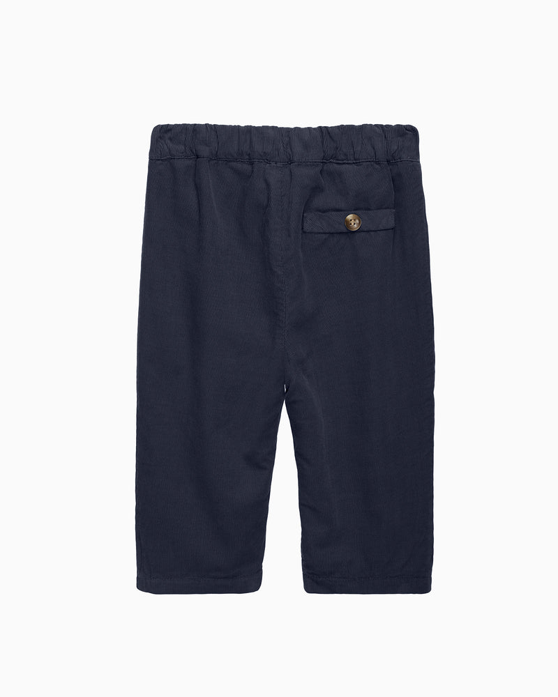 Baby Rafferty Cord Pants in Navy