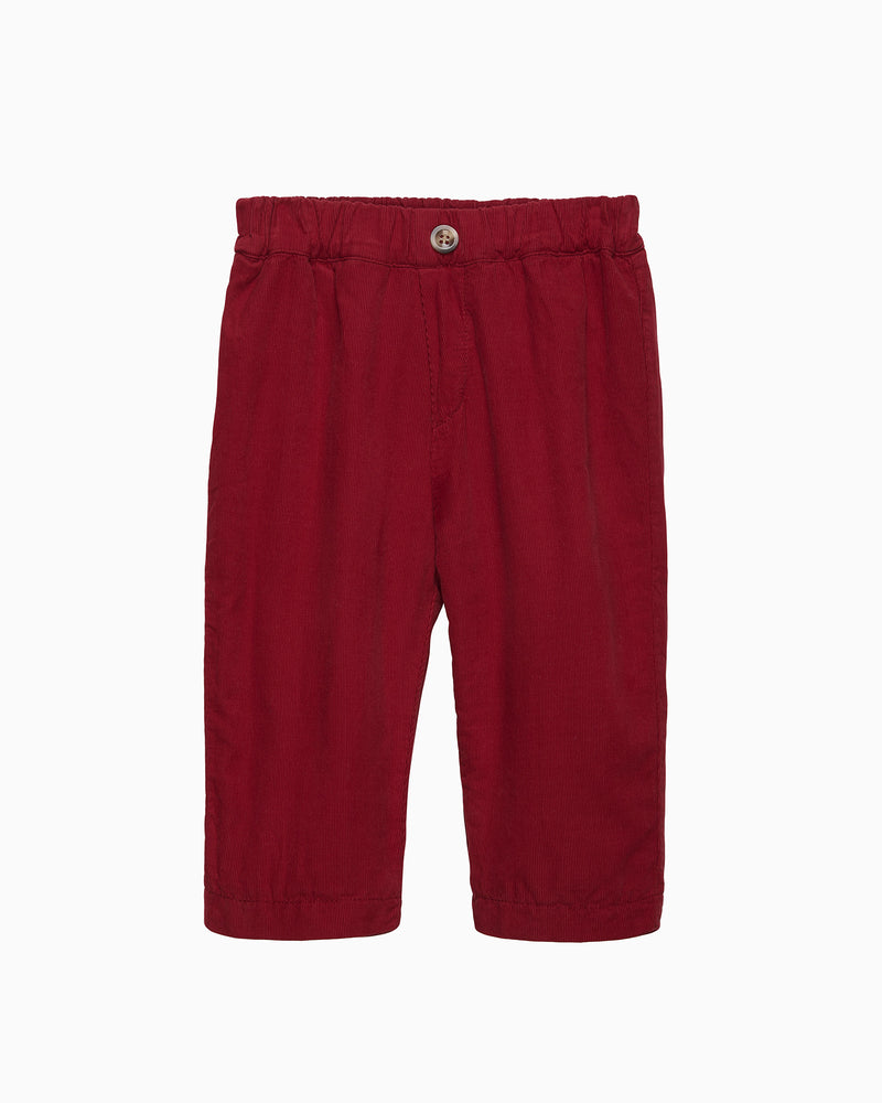 Baby Rafferty Cord Pants in Red