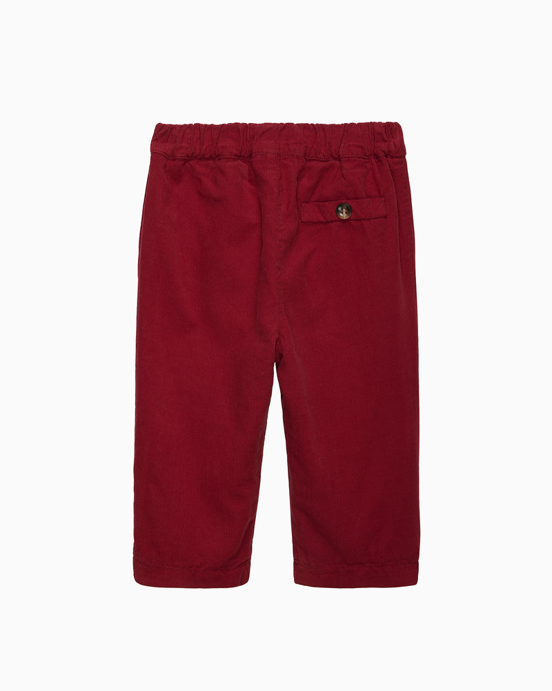 Baby Rafferty Cord Pants in Red