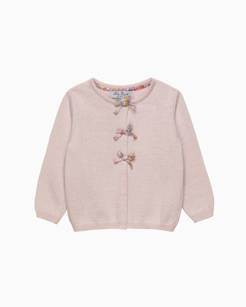 Baby Bow Cardigan in Claire Aude