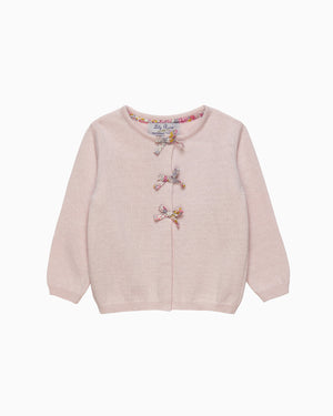 Baby Bow Cardigan in Claire Aude