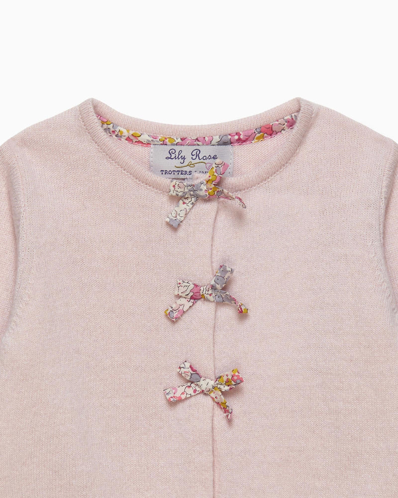 Baby Bow Cardigan in Claire Aude