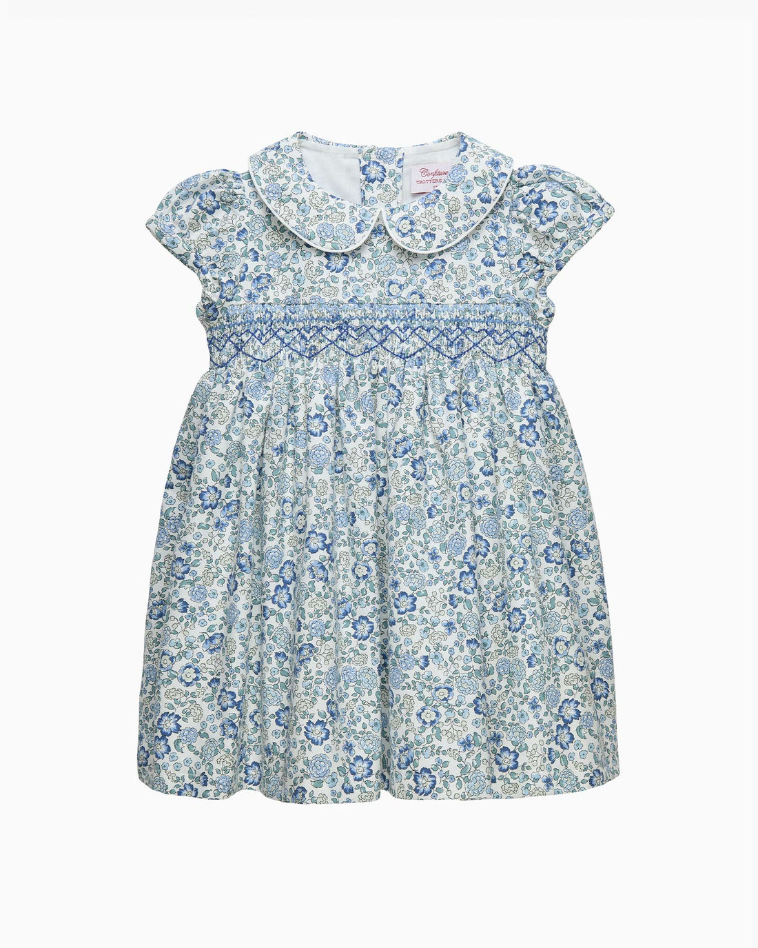 Confiture Dress Baby Arabella Floral Smocked Dress in Blue