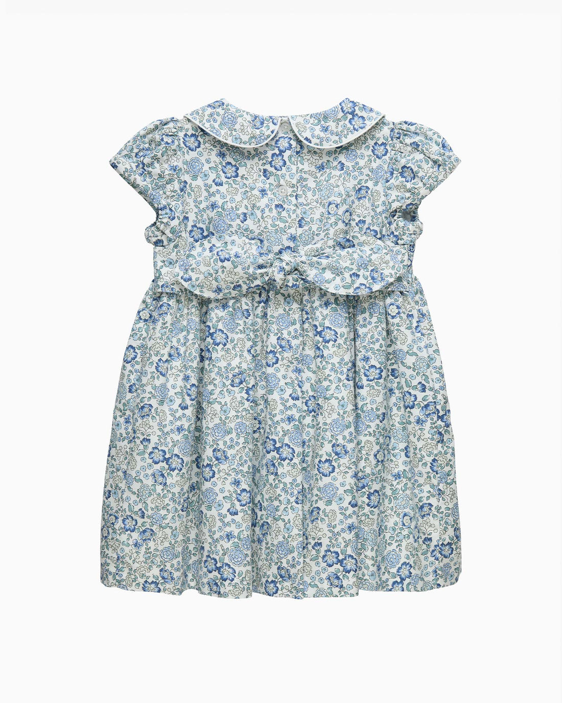Confiture Dress Baby Arabella Floral Smocked Dress in Blue