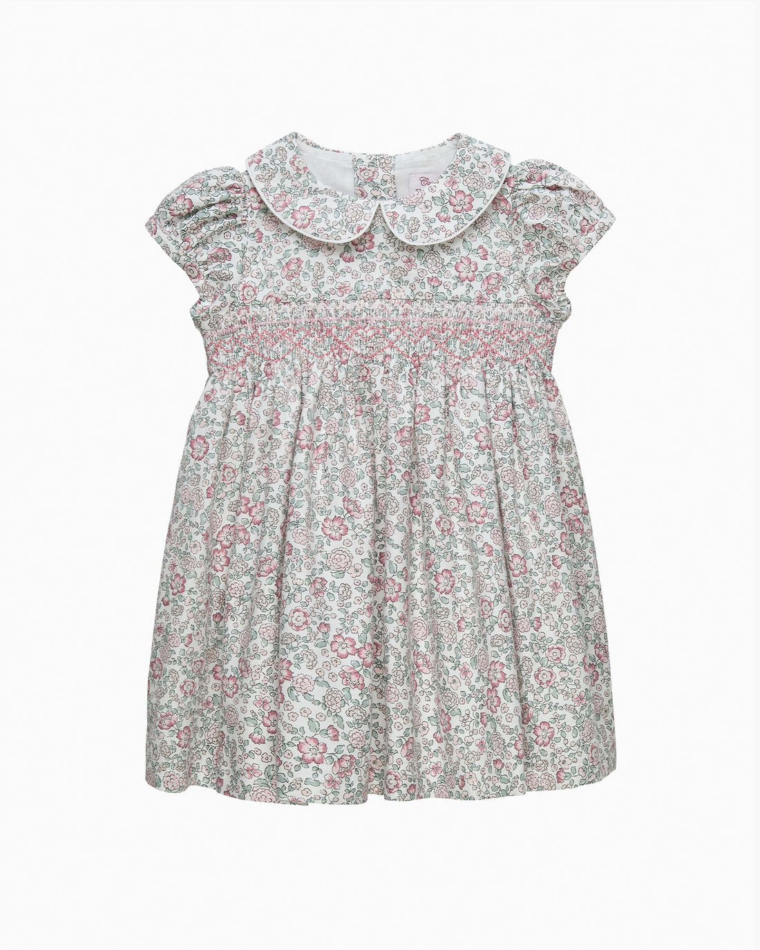 Confiture Dress Baby Arabella Floral Smocked Dress in Pink
