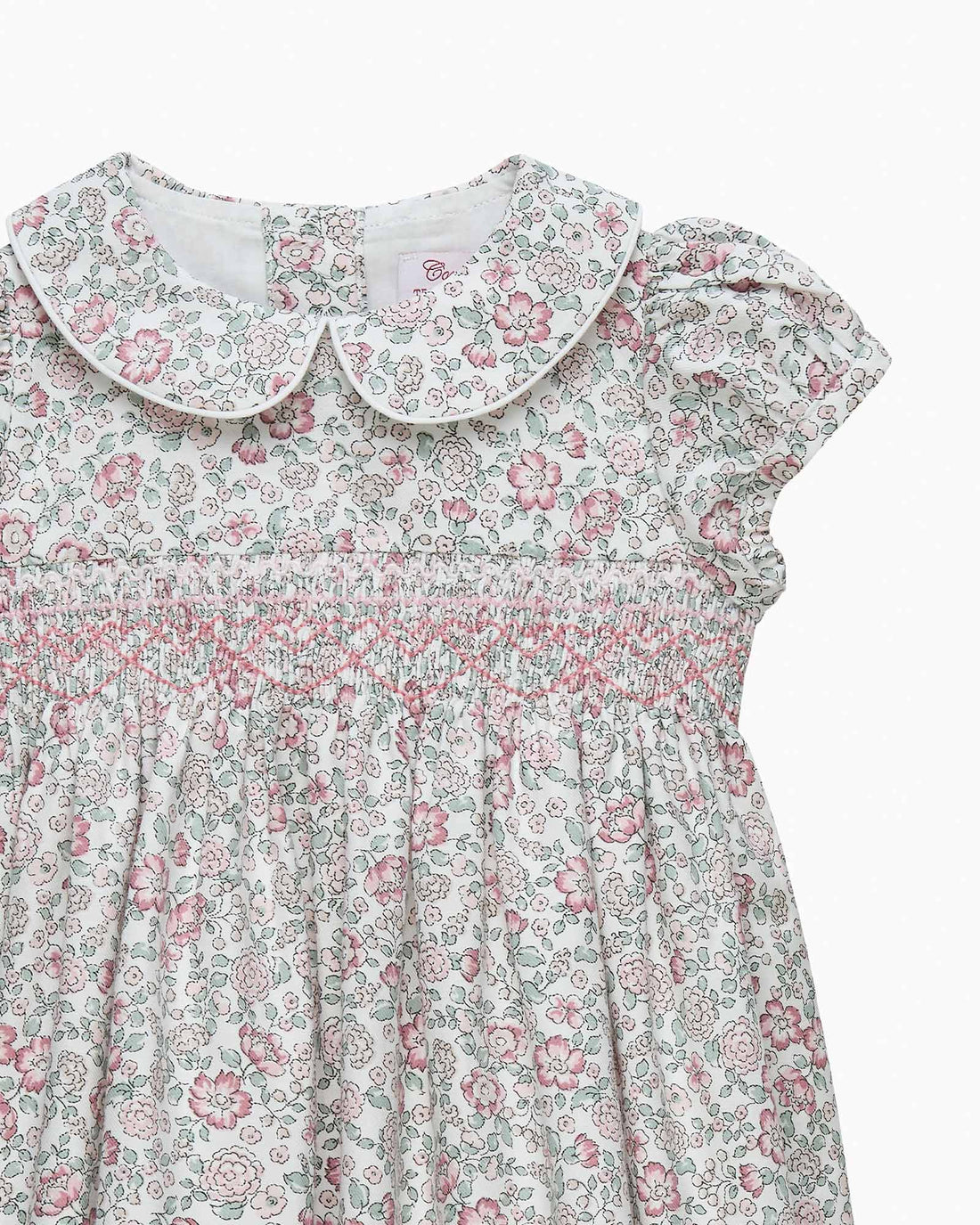 Confiture Dress Baby Arabella Floral Smocked Dress in Pink
