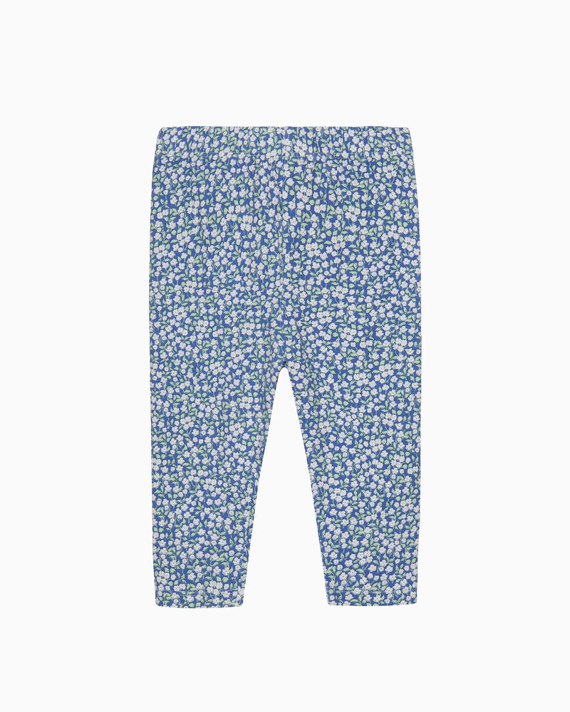 Baby Blue Ditsy Floral Leggings