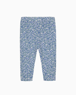 Baby Blue Ditsy Floral Leggings