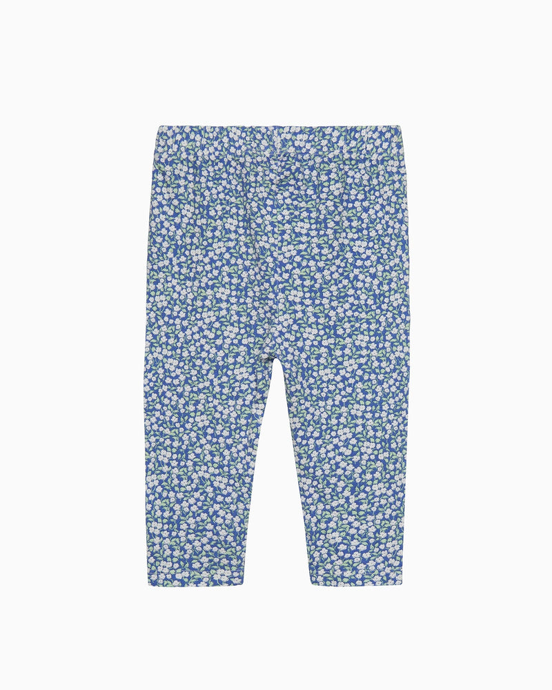 Baby Blue Ditsy Floral Leggings