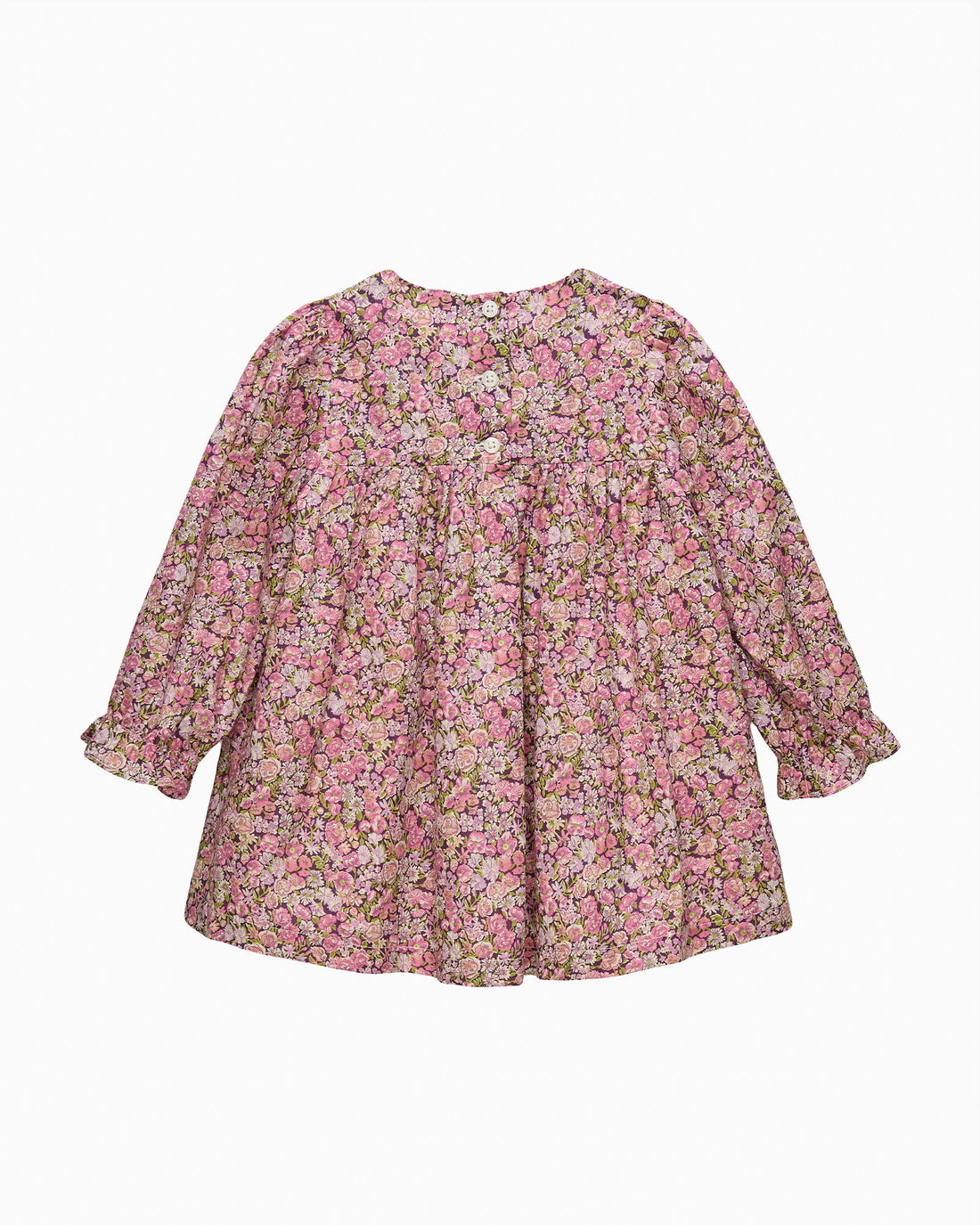 Lily Rose Dress Baby Floral Ruffle Dress in Chive