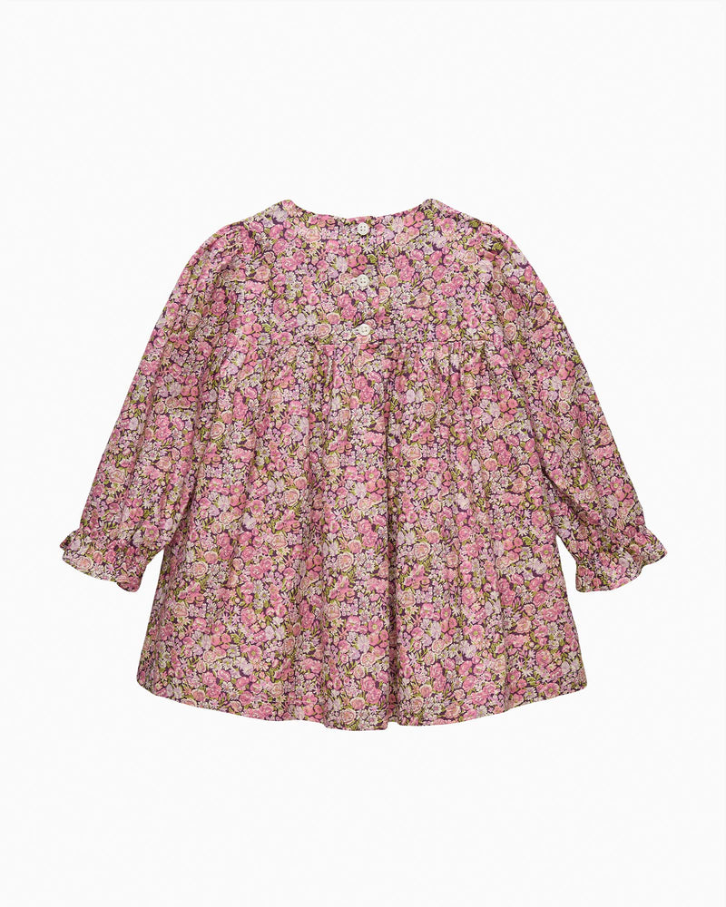 Lily Rose Dress Baby Floral Ruffle Dress in Chive
