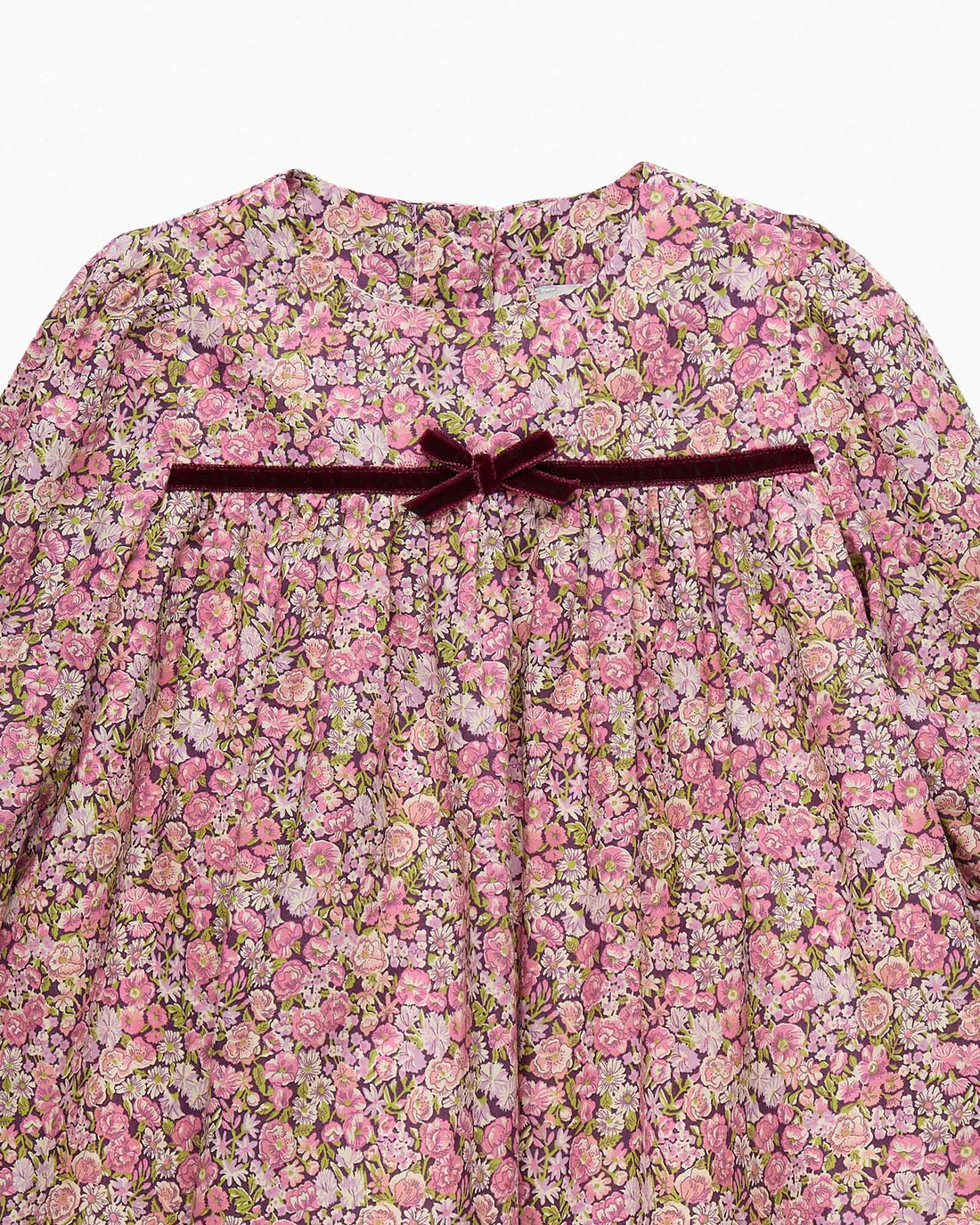 Lily Rose Dress Baby Floral Ruffle Dress in Chive