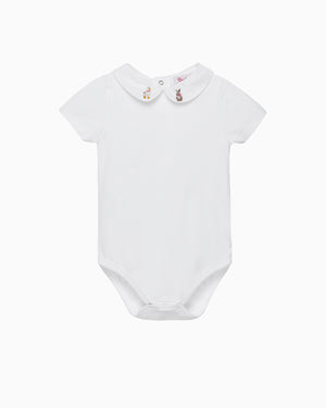 Baby Short-Sleeved Duck & Bunny Bodysuit