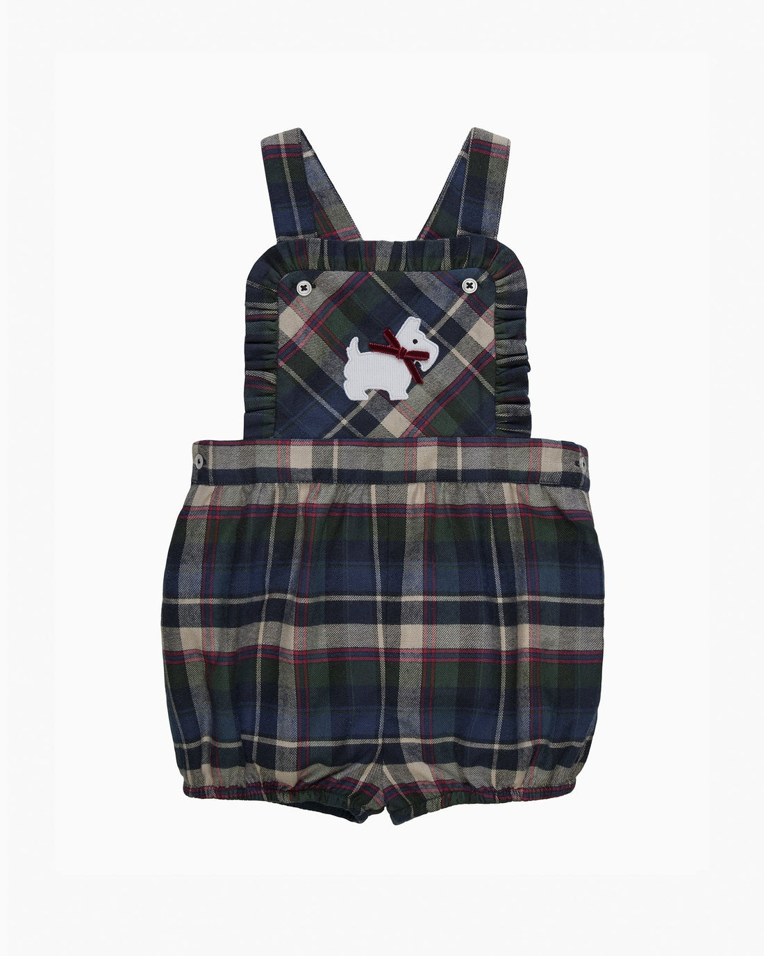 Confiture Bib Shorts Baby Scottie Tartan Bib Short