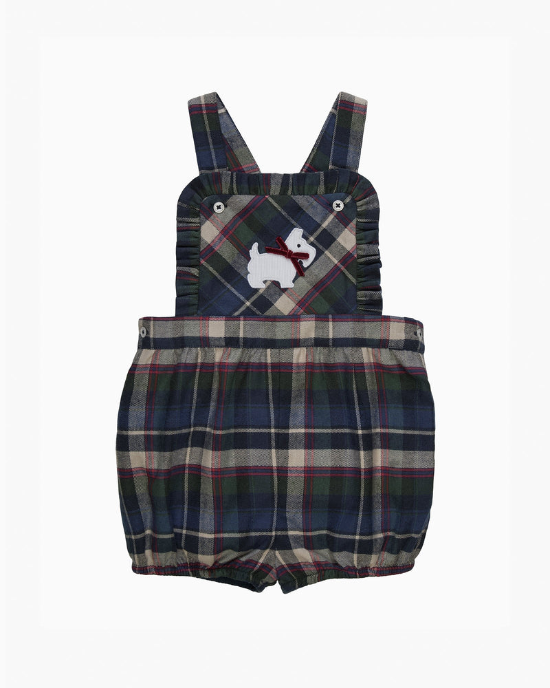 Confiture Bib Shorts Baby Scottie Tartan Bib Short